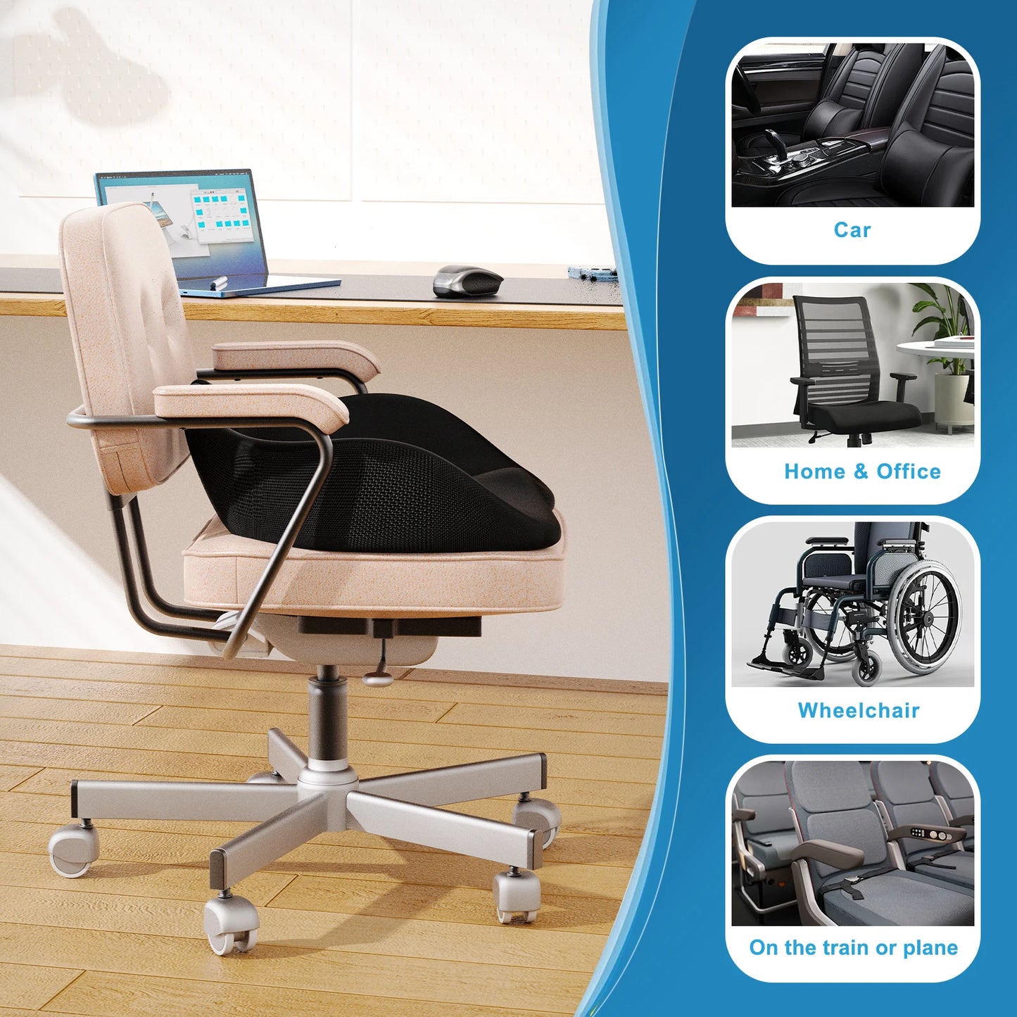 NPET U-Shape Travel Seat Cushion